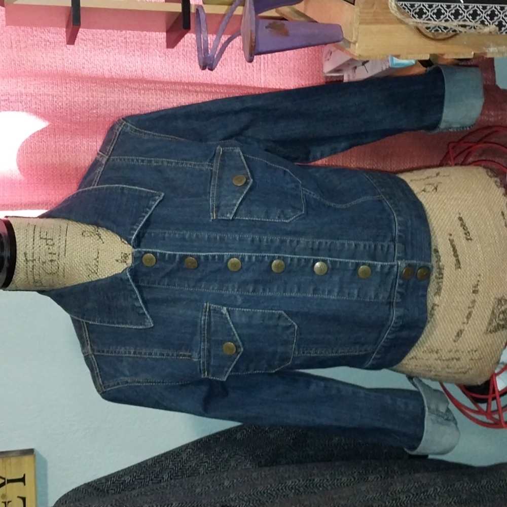 Dash By Kardashian Jean Jacket!! See pics! Small stain on inside.